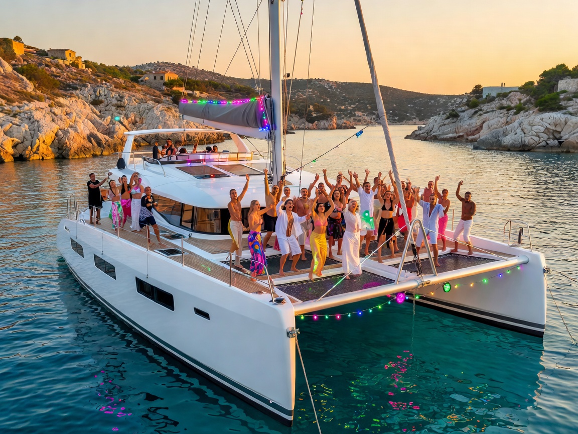 Croatia sail flotilla yacht party in Hvar Island